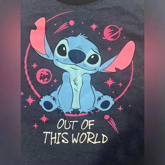 Disney Stitch Tees for Juniors Size S/CH 6/7 - Picture 2 of 3